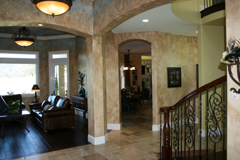 Faux Finish Walls -Italian Villa Textured walls and ceiling with sky
